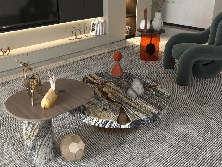 Hurricane Granite Zanzala Granite Coffee Table